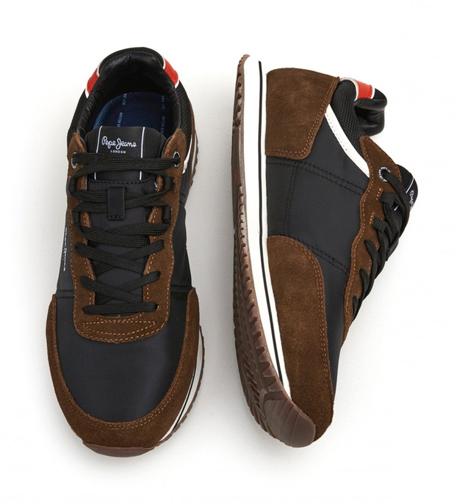 Tênis Pepe Jeans Tour Clsico 22 de couro marrom
