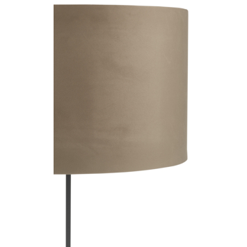 Lampenkap velours zand Ø40x25cm