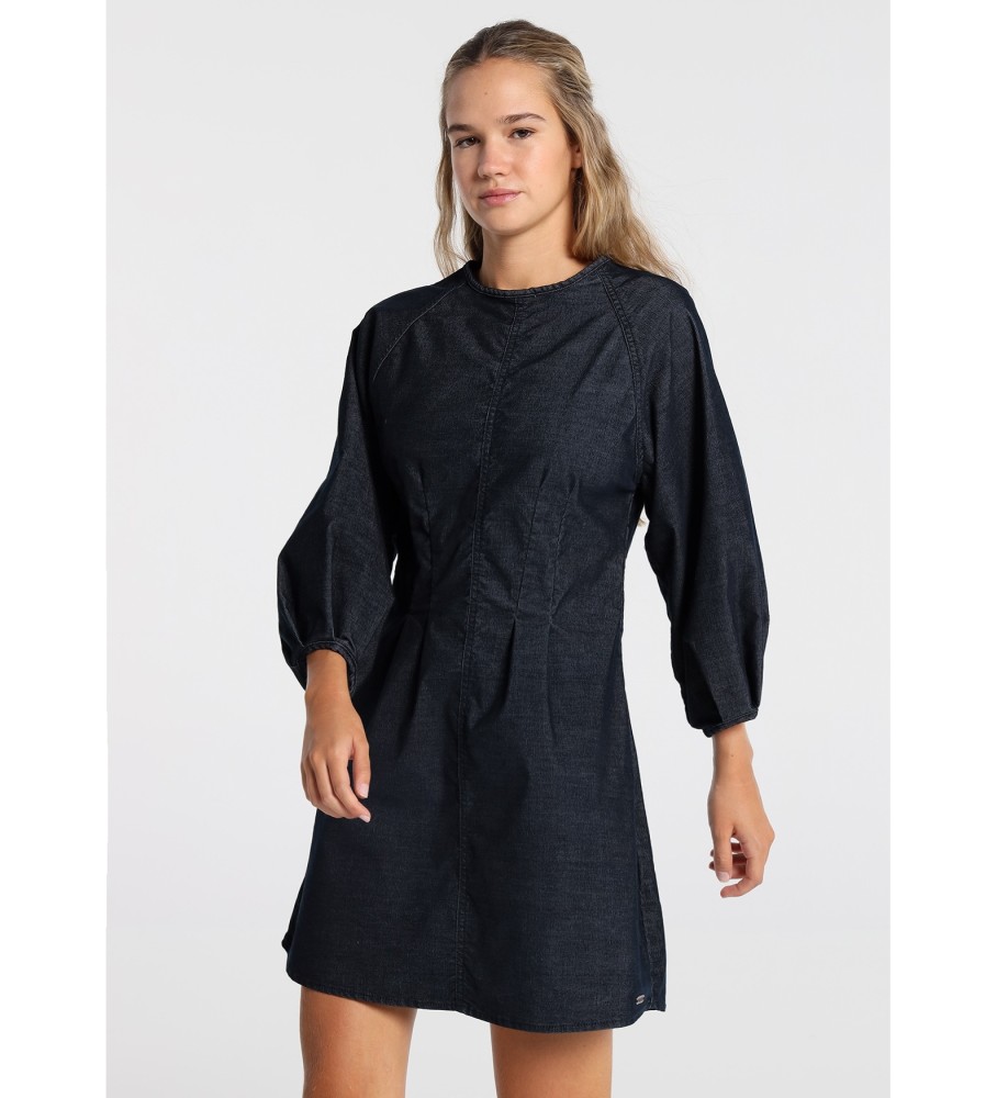 Vestido Lois Micro Corduroy com Manga Rangla