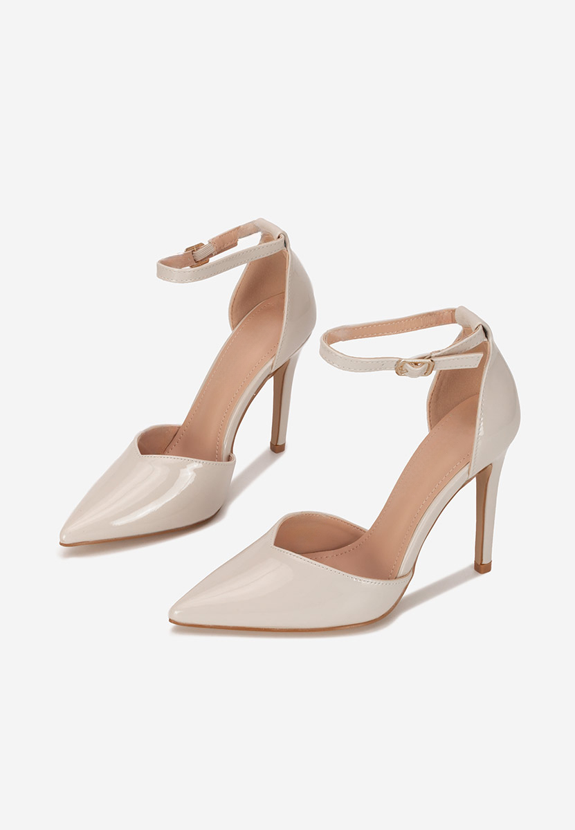 Chaussures à talon fin beige Nedera
