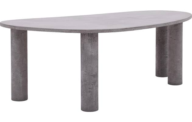 Bogard eettafel organisch | Charcoal 290 cm