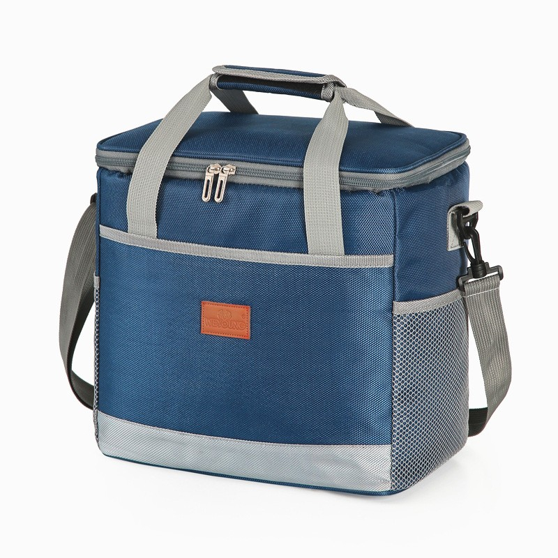 (15L) Picknick Thermotasche Kühltasche Isoliertasche   Schultergurt - Blau
