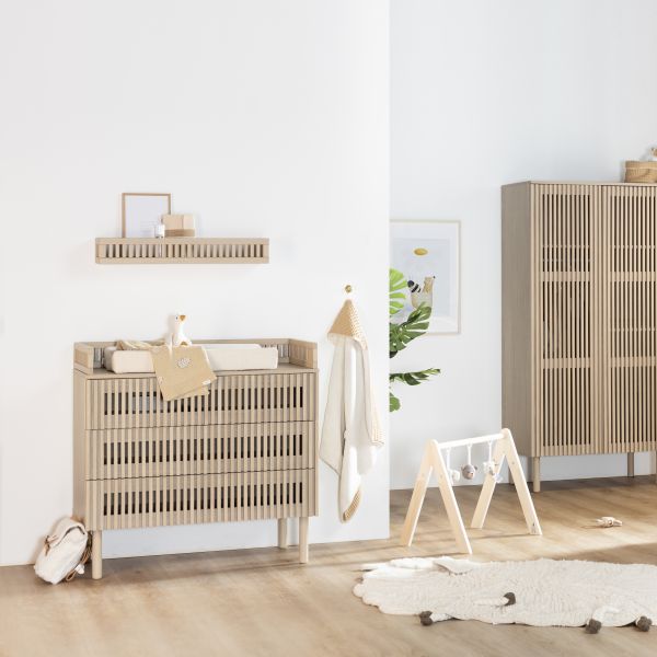 Kidsmill Dai Babykamer Eiken | Ledikant 60 x 120 cm   Commode