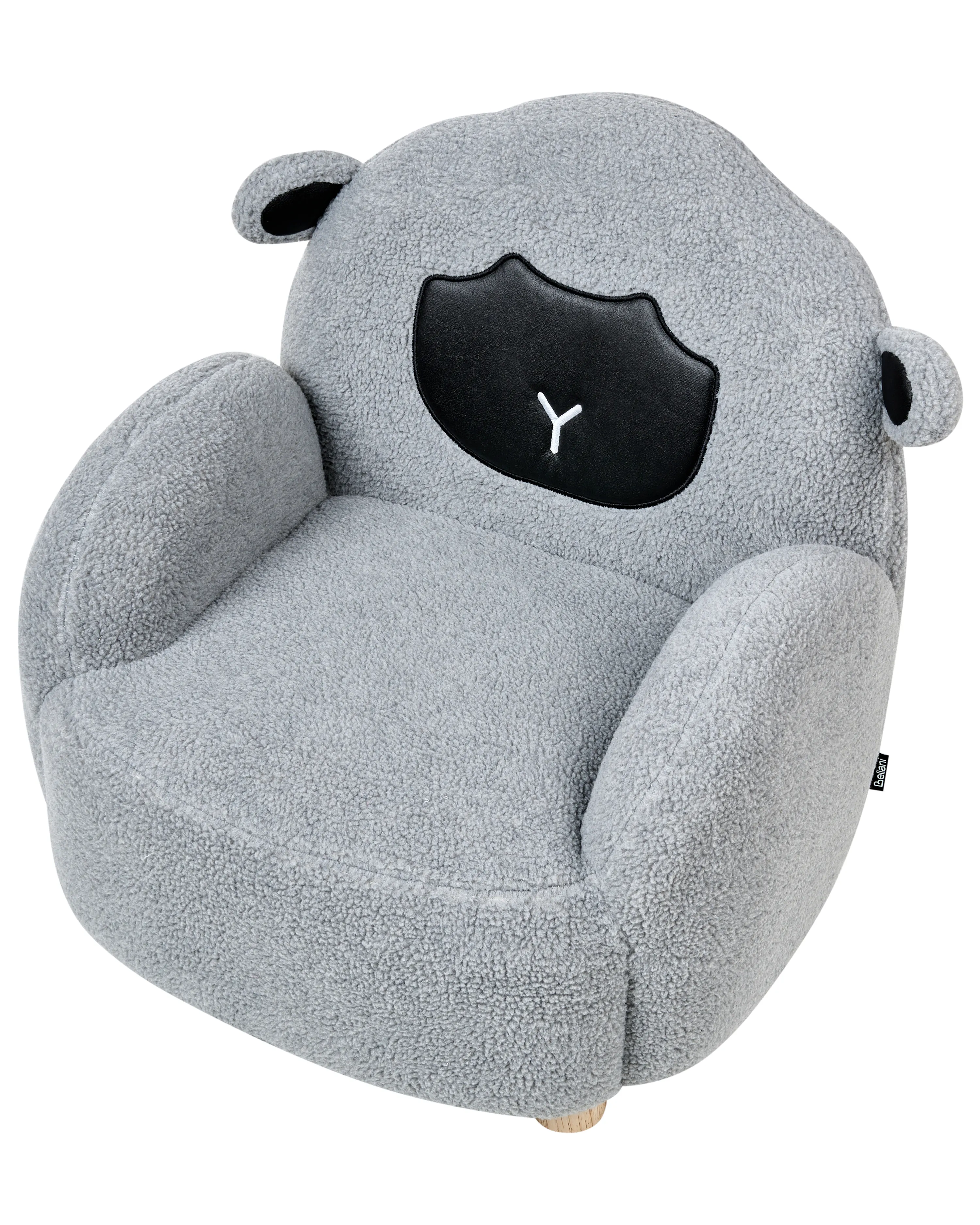 Kinderfauteuil Schaap ULA Bouclé Grijs