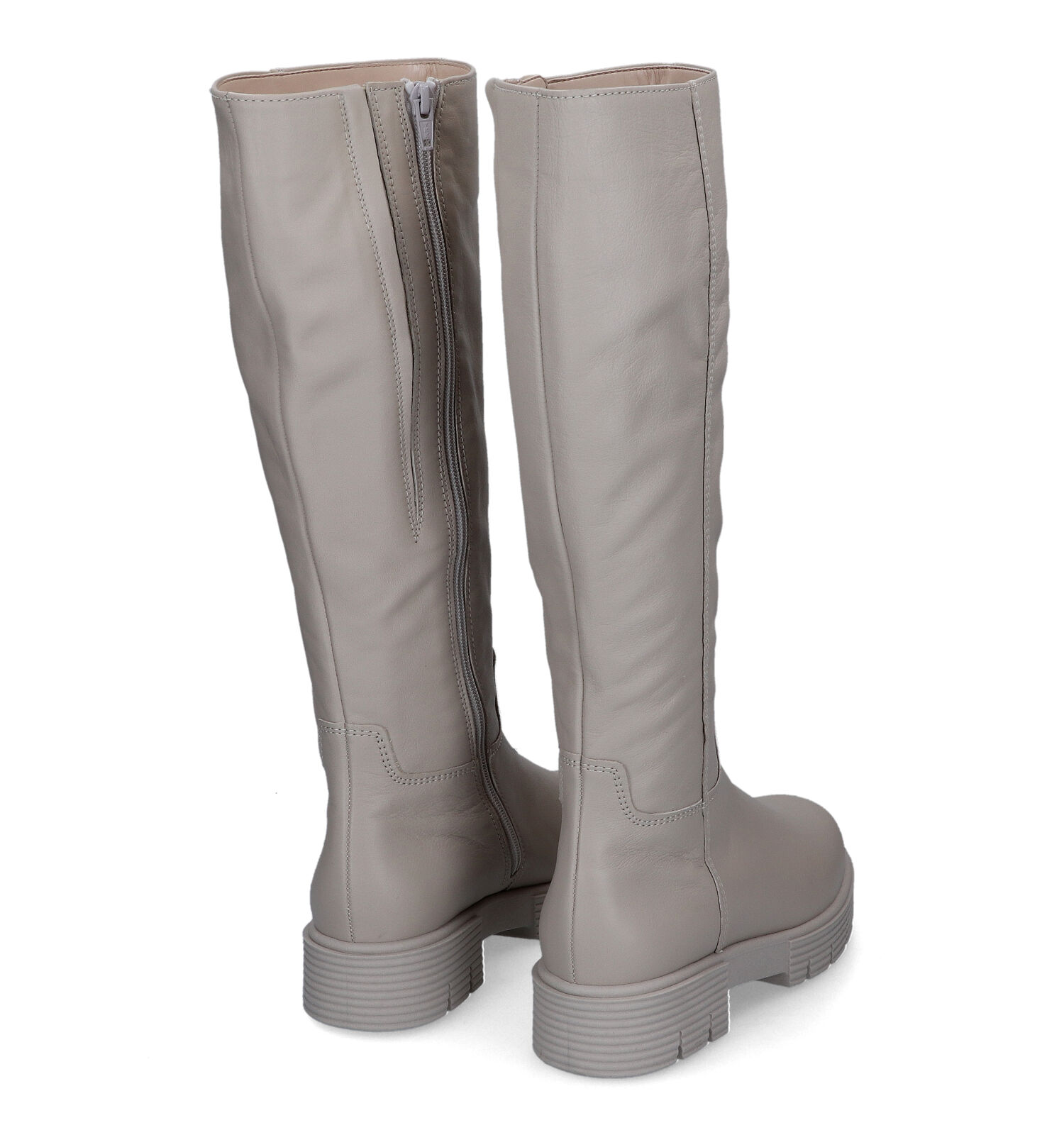 Lange laarzen beige
