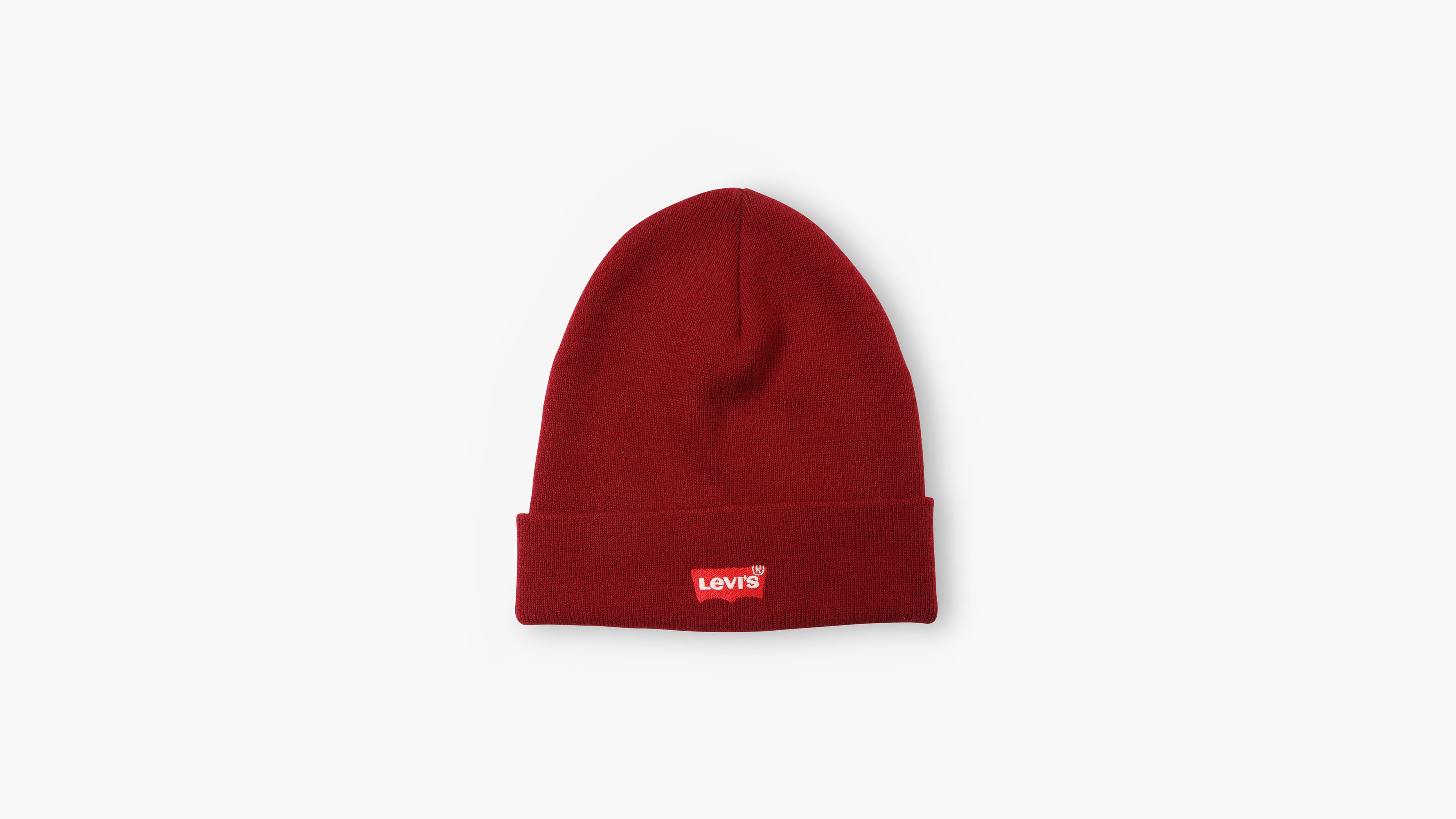 Bonnet souple brodé logo Levi's® - Dark Bordeaux - Rouge