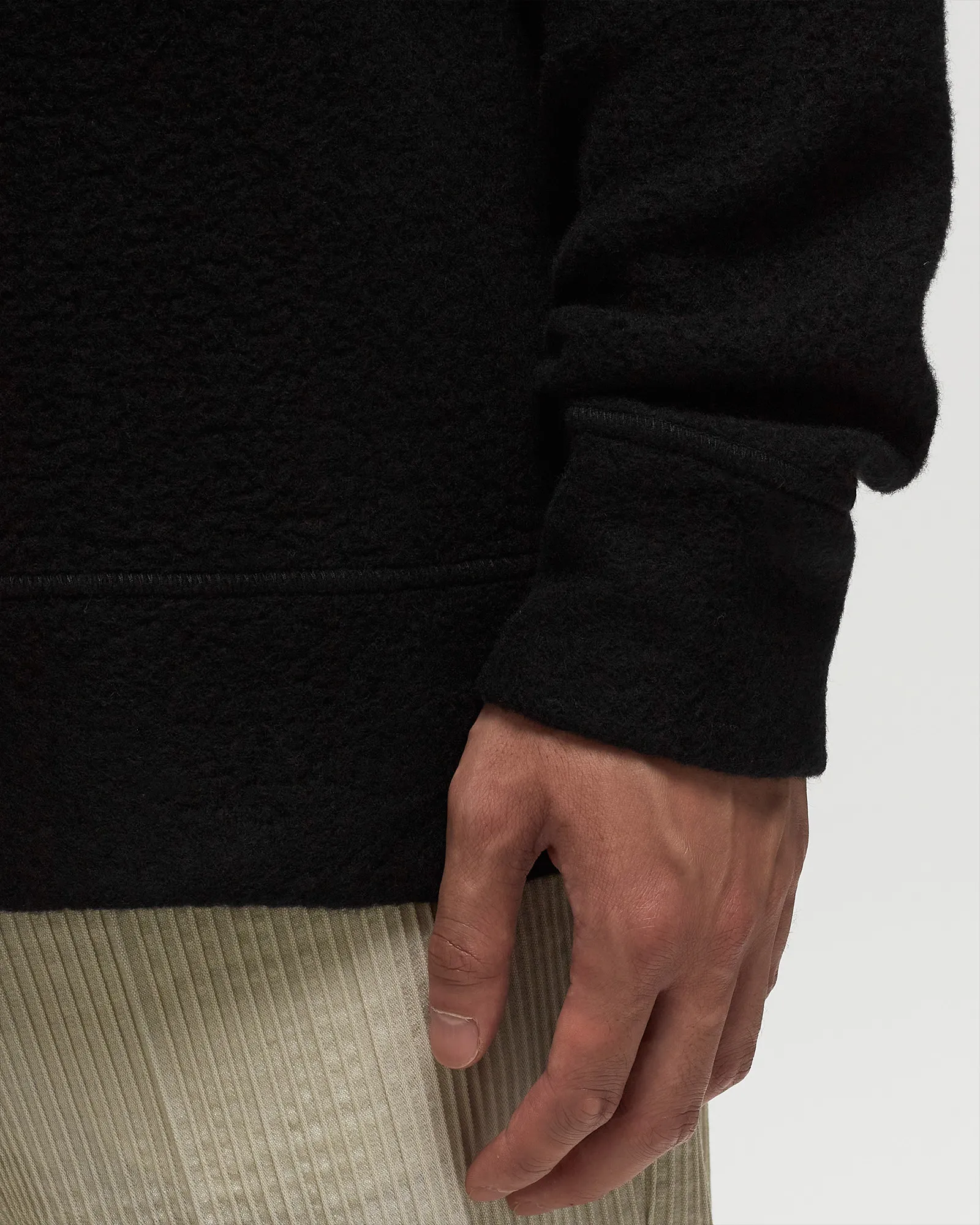 C.P. Company WOOL POLAR FLEECE LOGO SWEATSHIRT