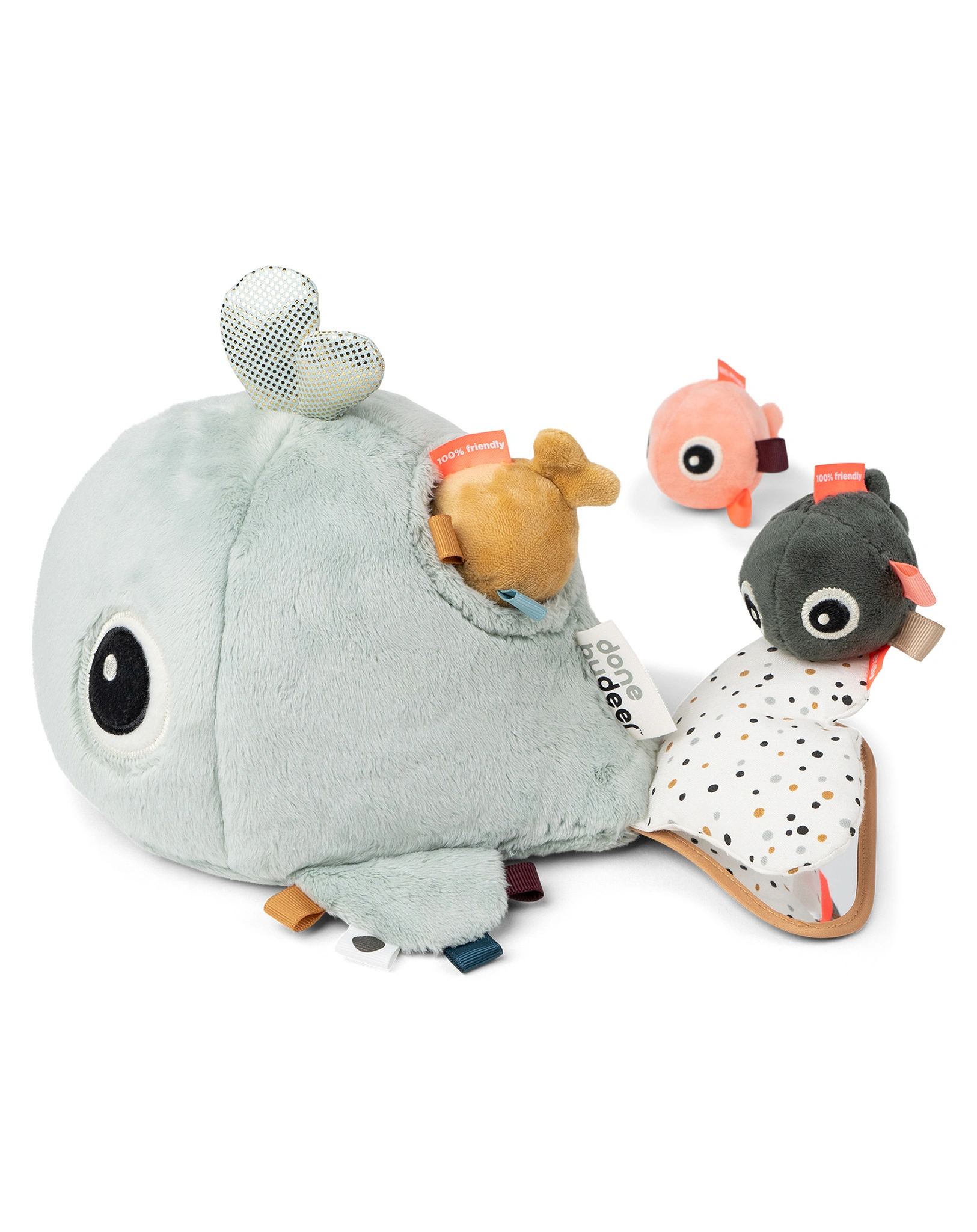 Kuscheltier-Set HIDE&SEEK - WALLY (28cm) 4-teilig in blau