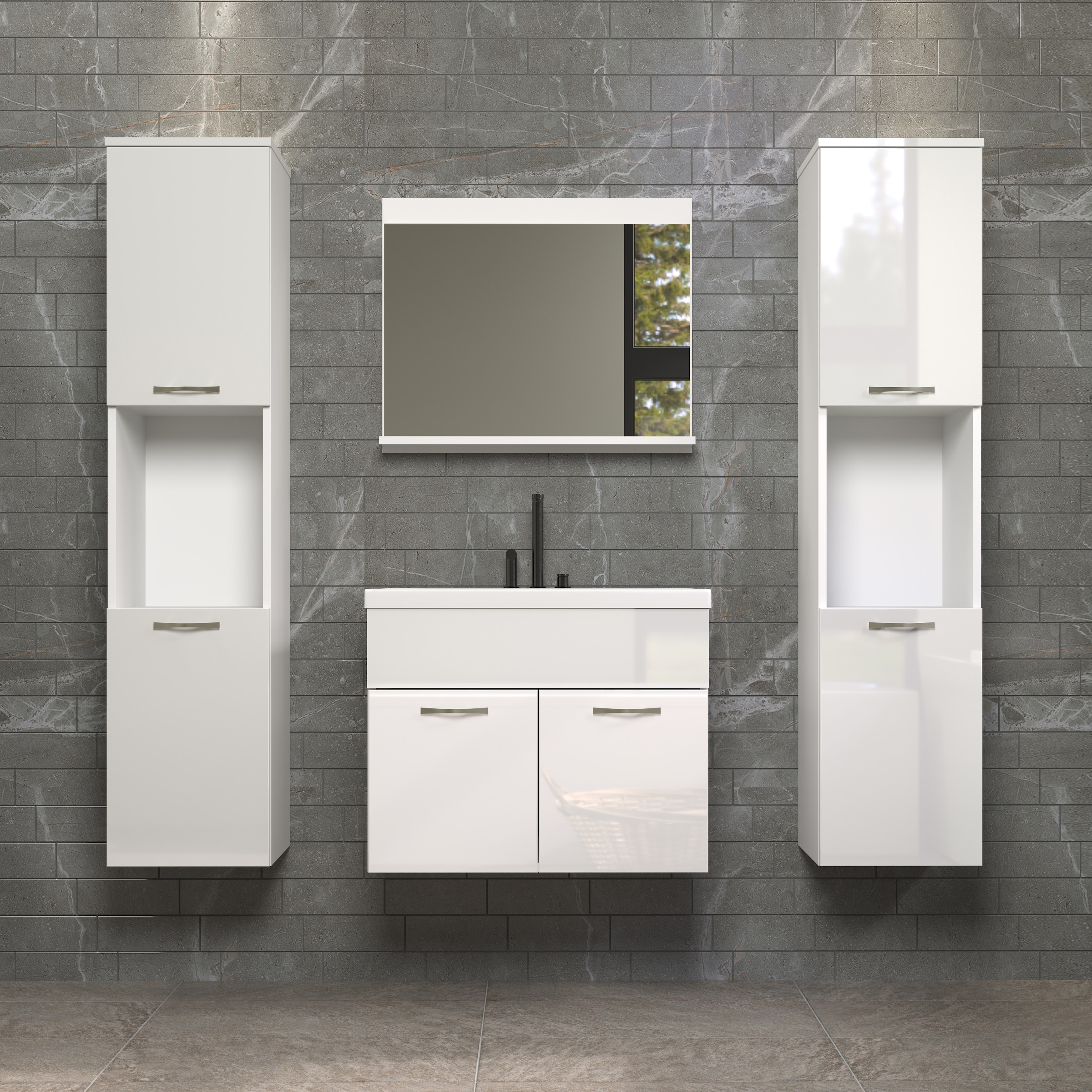 welltime Badezimmer-Set »Kuba« Komplett-Set, 4 Stk. tlg.