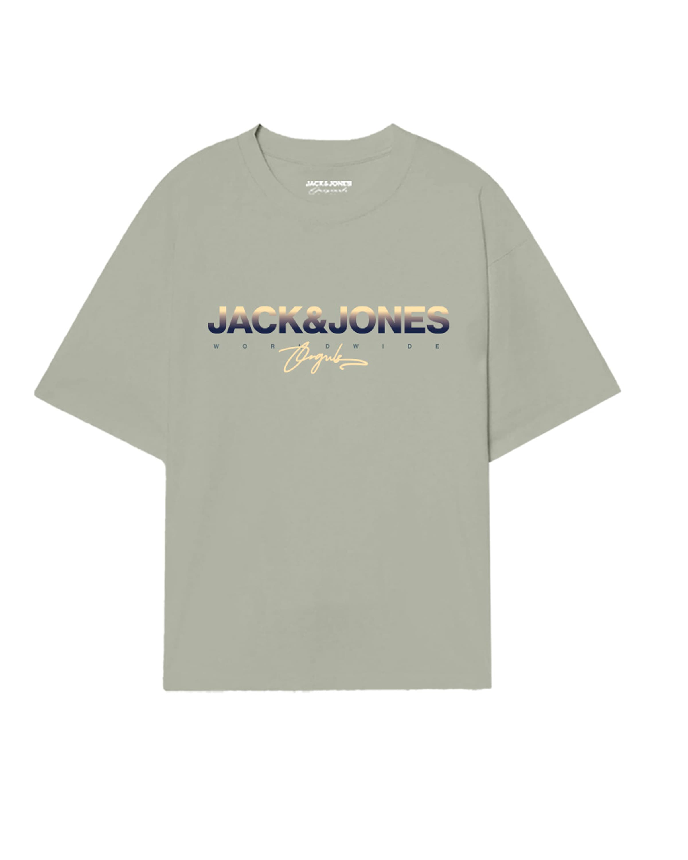 Jack & Jones PlusSize Print-Shirt »JORCANGGU TEE SS CREW NECK FST PLS«, mit Logo Print
