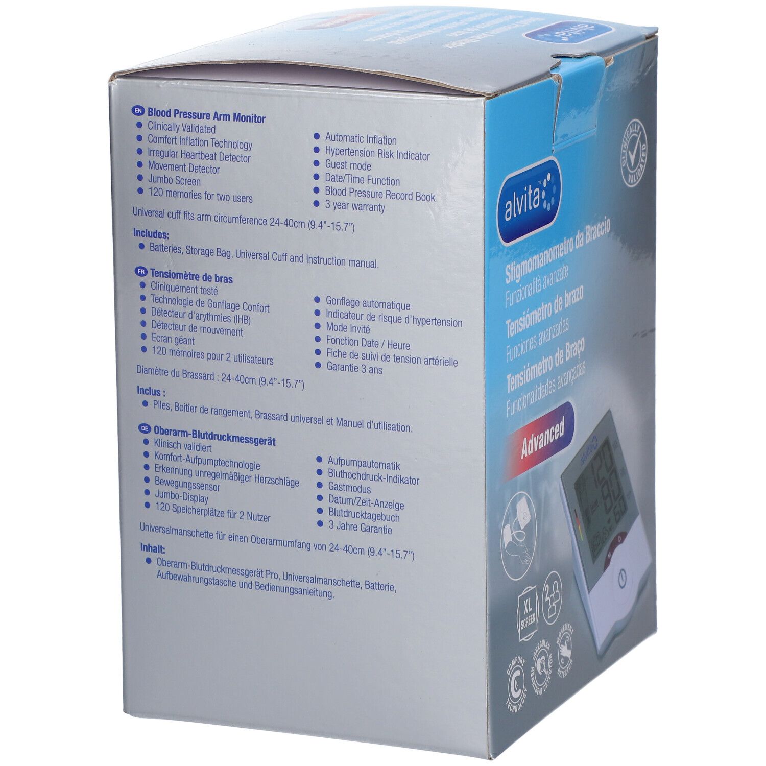 alvita® Oberarm-Blutdruckmessgerät
