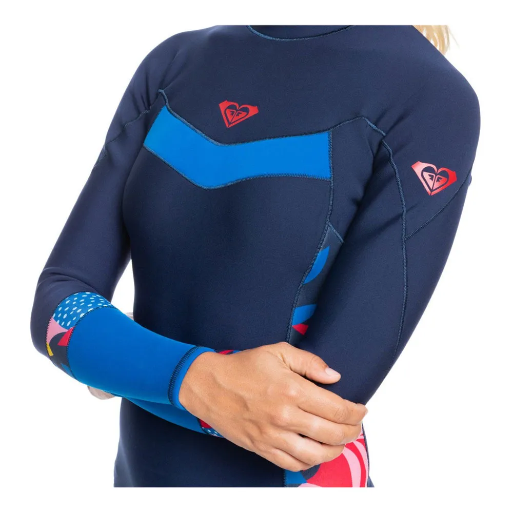 Roxy SYNCRO - Top néoprène Femme navy nights/yacht bl