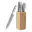 Kniver + knivblokk 6 deler