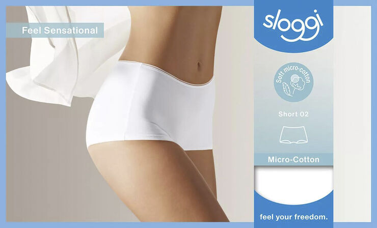 Sloggi sloggi Feel Sensational Short 02 White