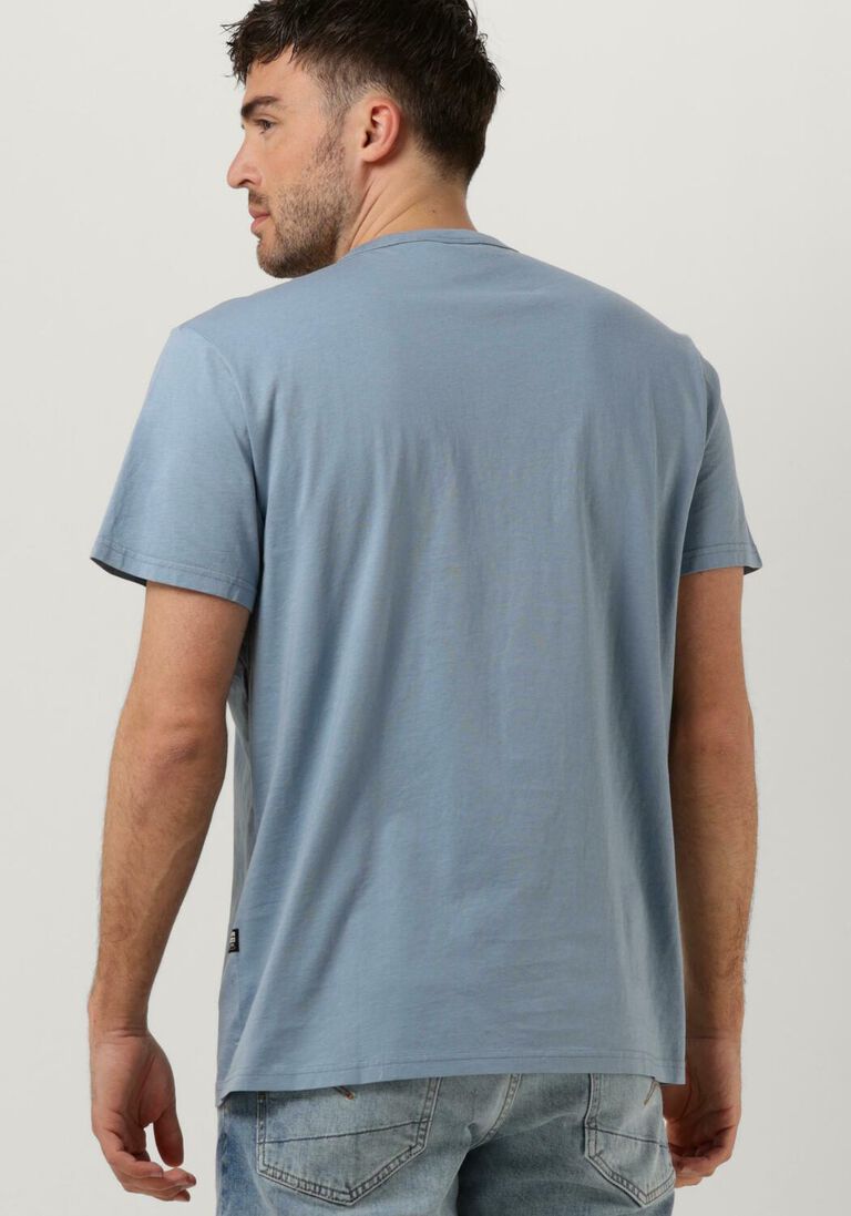 G-STAR RAW lichtblauwe g-star raw t-shirt applique multi technique r t