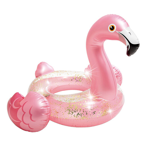 Flamingo inflável Intex para crianças com glitter