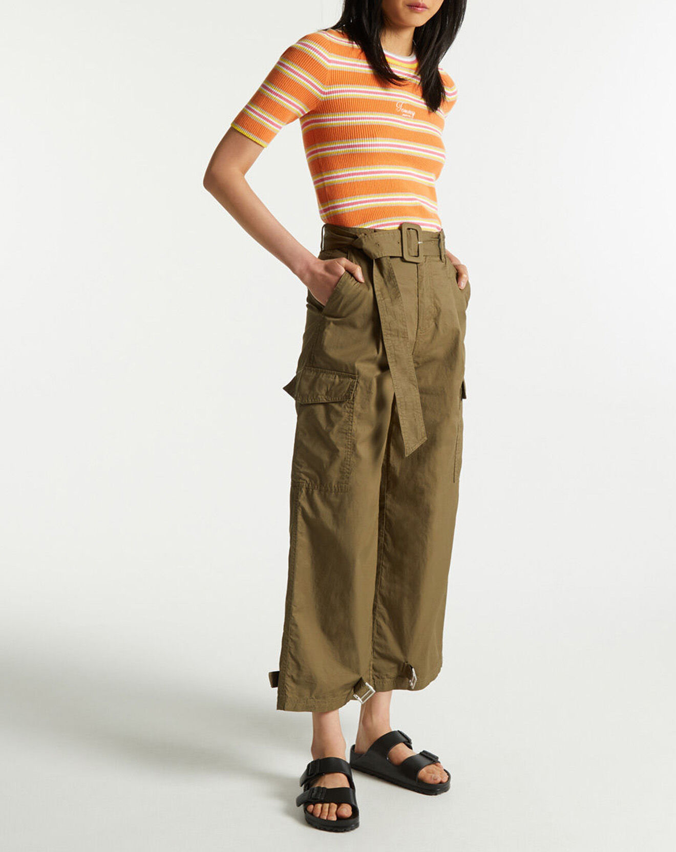 Tommy Jeans Pantalon cargo olive