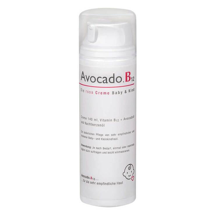 Avocado B12 Die rosa Creme Baby & Kind, 140 ml
