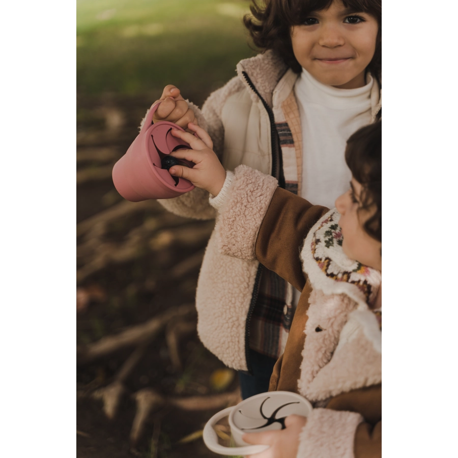 the cotton cloud Snackbecher aus Silikon Wild Rose