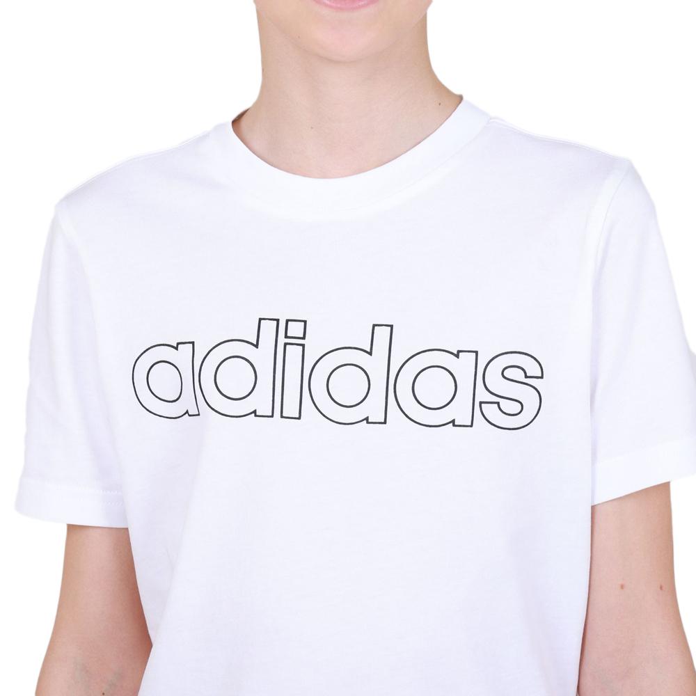 Adidas T-shirt Blanc Garçon Adidas Lin