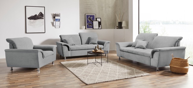 DOMO collection Sessel »Franzi, zeitlos und elegant, moderne Sitzheftung« wahlweise mit Kopfteilverstellung