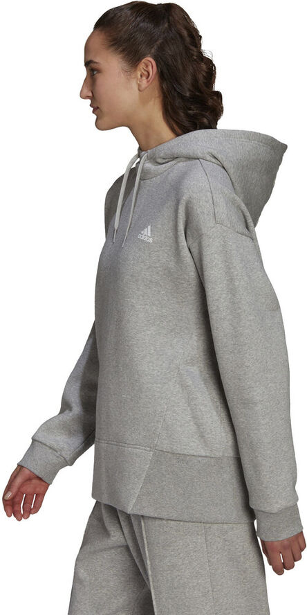 adidas Essentials Studio Fleece hættetrøje Grå