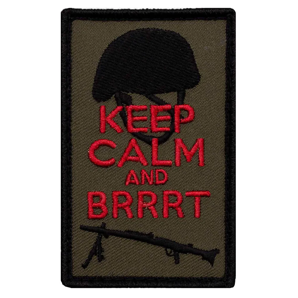 Café Viereck -  Patch Keep calm and Brrrt