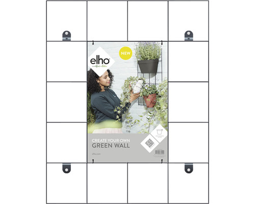 Zwarte wandrek voor elho Loft Urban, L 47 cm x H 59 cm