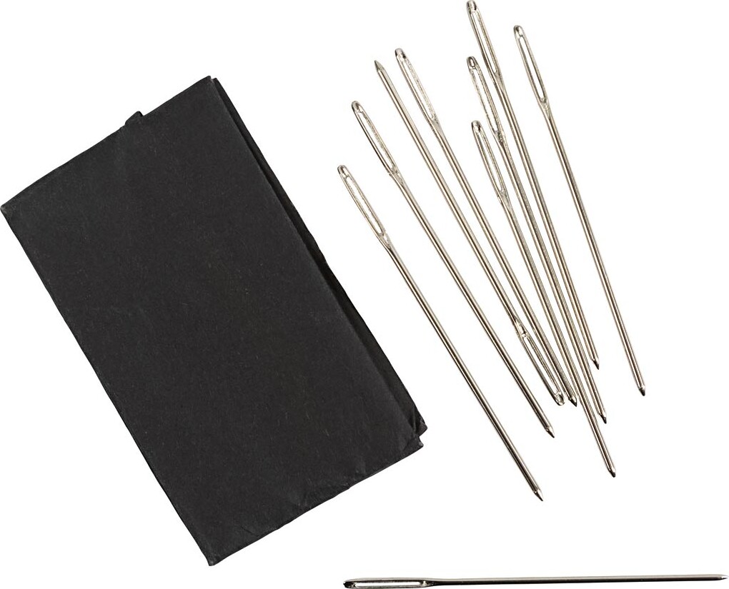 Broderinål - Øjemål 9 MM - Nr. 18 - L 50 MM - Uden Spids - 25 Stk
