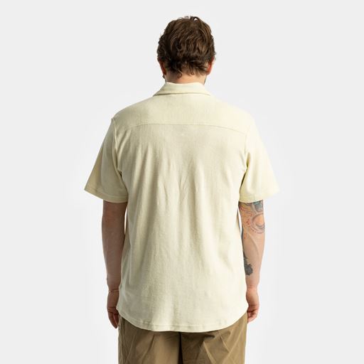 Revolution Terry Cuban Skjorte, Off White, S