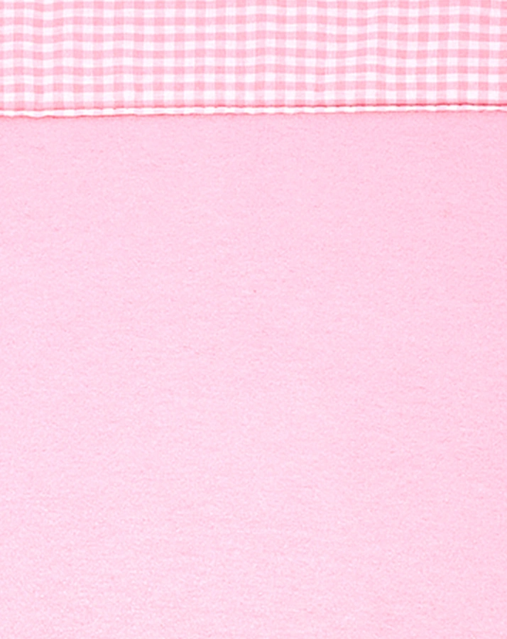 Personalisierte Baby-Kuscheldecke rosa (Stickfarbe: hellblau)