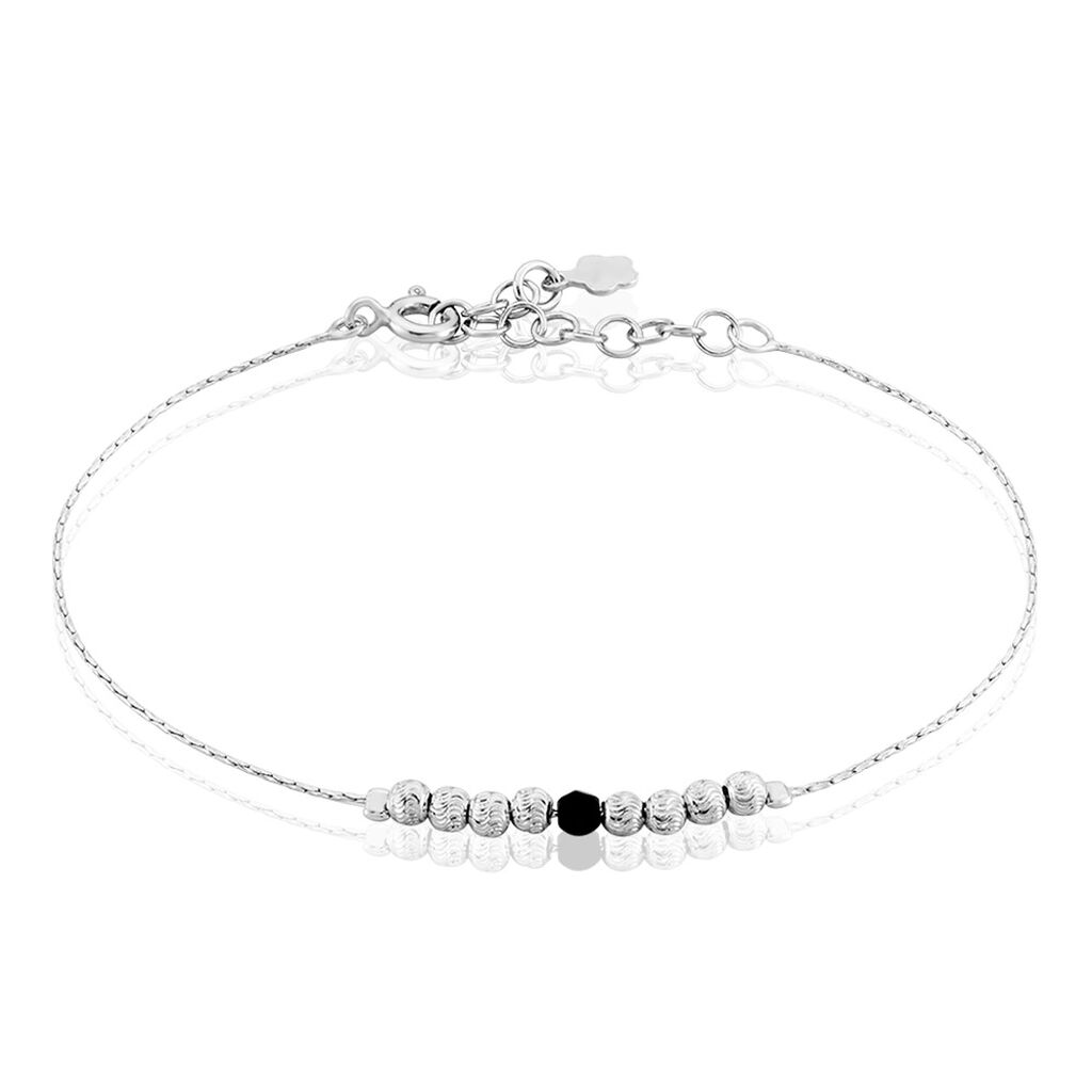 Bracelet Cyprielle Argent Blanc Pierre De Synthese
