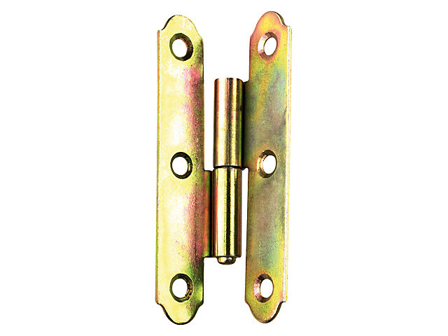 Paumelle espagnole droite bichromatée 80 x 45 mm