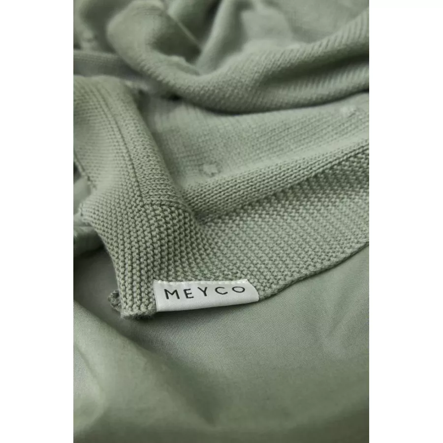 MEYCO Babydecke klein Mini Knots Forest Green 75 x 100 cm