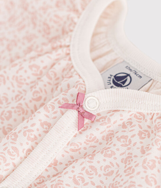 Combinaison courte imprimé fleurs en coton bébé