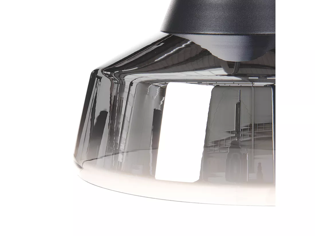Lampe suspension TALPARO Verre Argenté