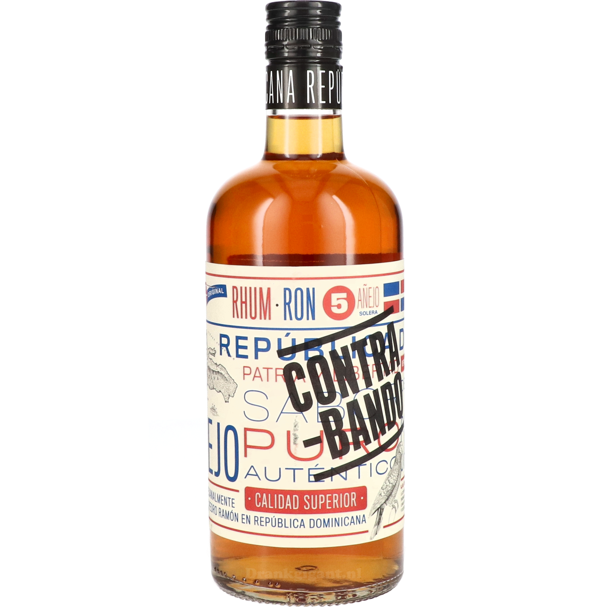 Ron Contra bando 5 Year 70 cl