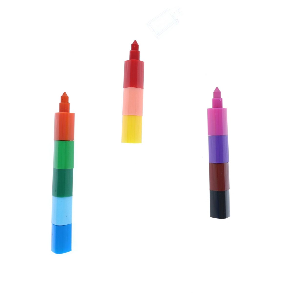 Crayons à mines grasses empilables Mercredi et Patati