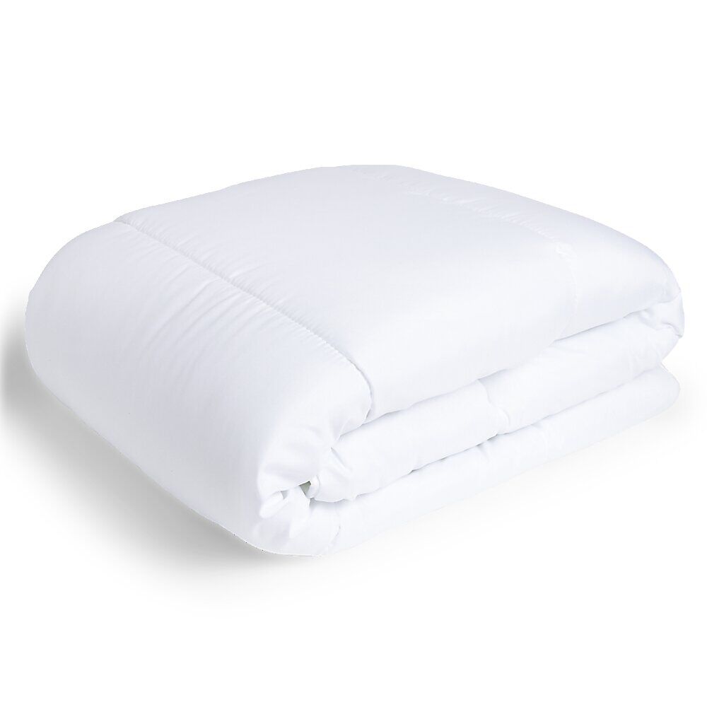 Couette caline polyester blanc 1 place 140x200cm