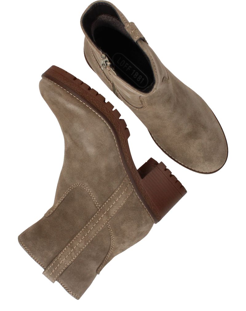 LOFF 1881 Enkellaarsjes Taupe Dames