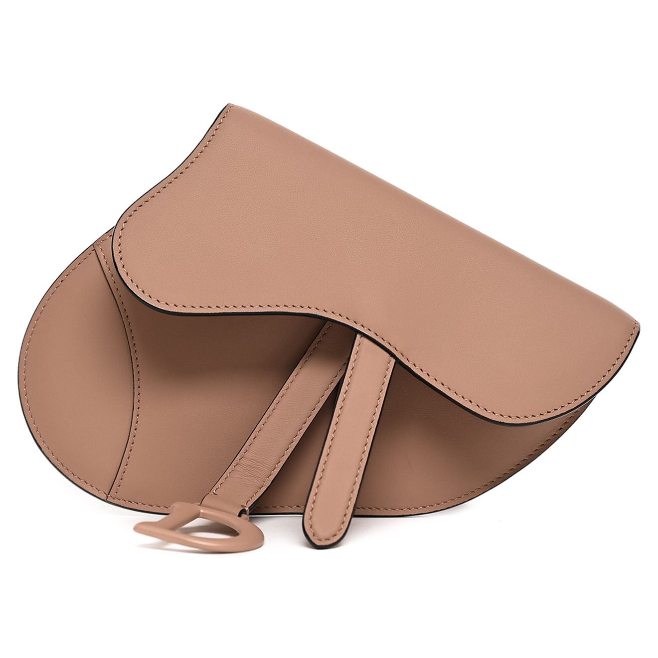 Dior Sac ceinture Saddle en Cuir rose - Neuf avec étiquette - L.19 cm