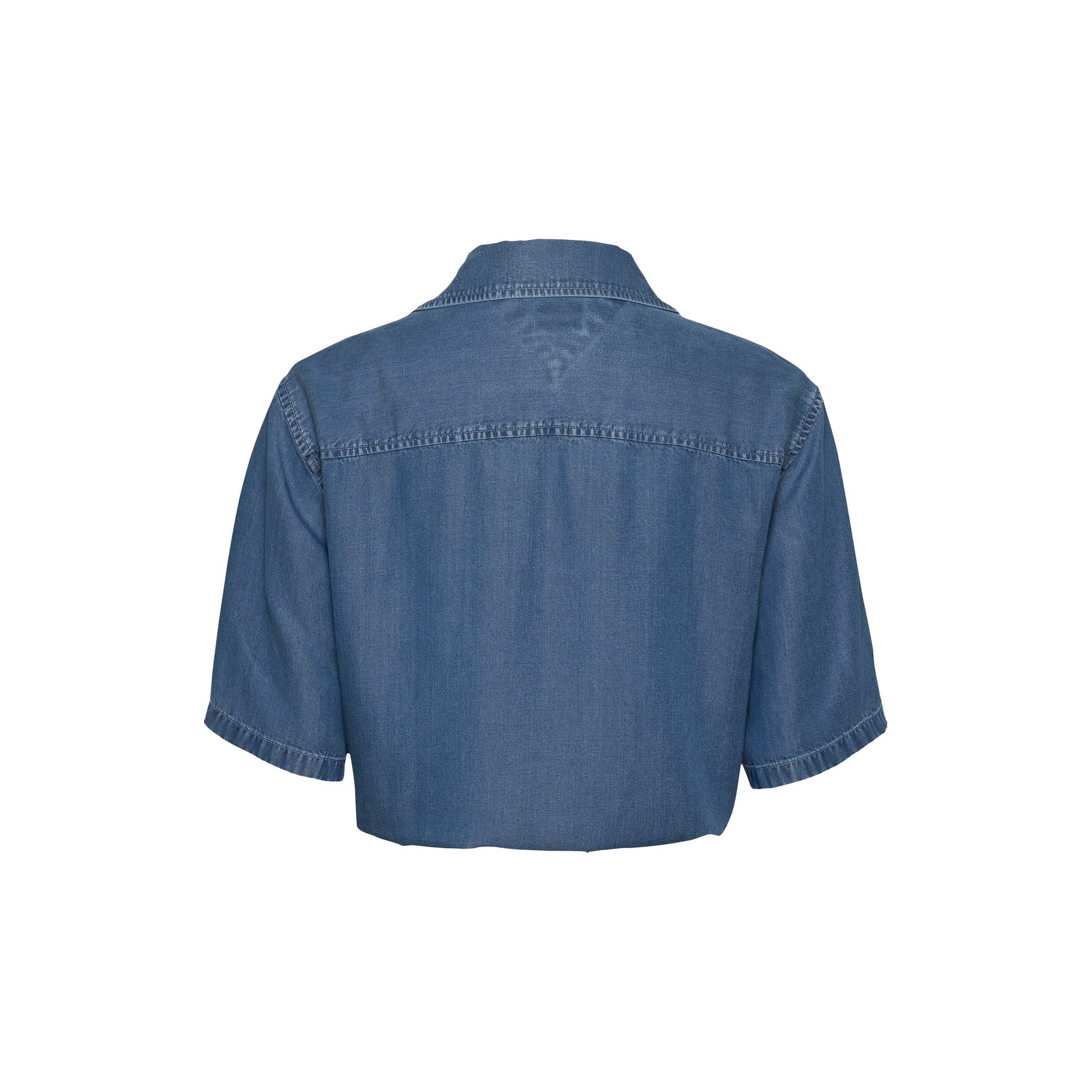 Tommy Jeans TJW CHAMBRAY TIE SS SHIRT EXT