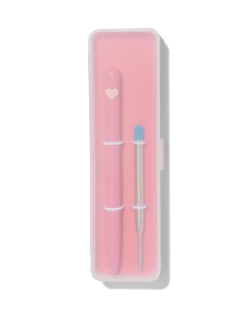stylo à bille à encre bleue dans une boîte cadeau