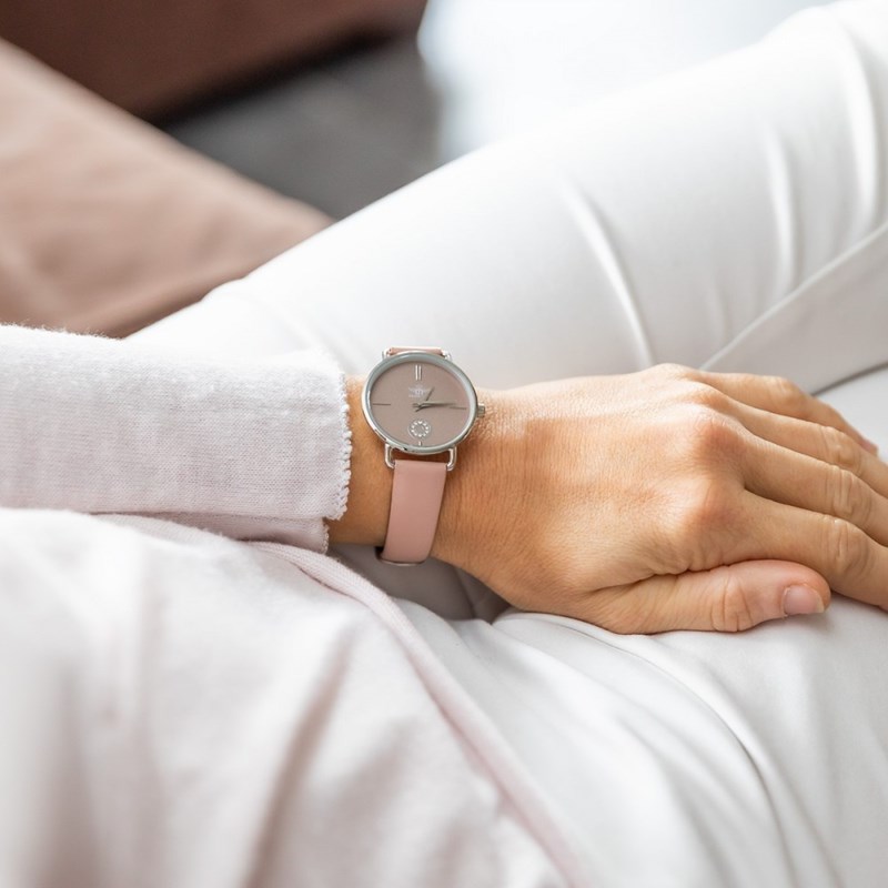 Montre Femme M. JOHN bracelet Cuir Rose