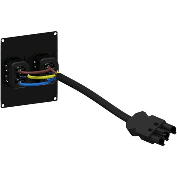 Caymon CASY282/B 2x IEC C13 female module voor CASY-chassis