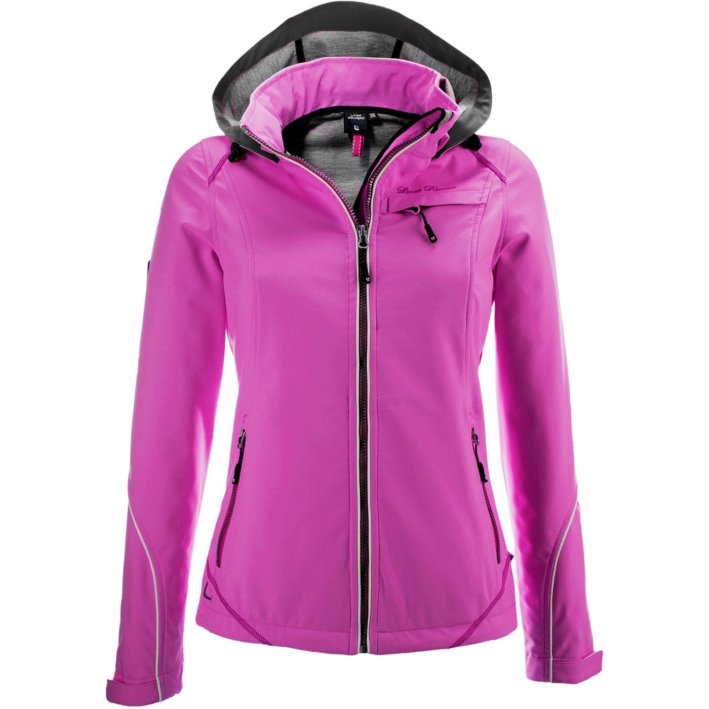 DEPROC Active Softshelljacke »MECATINA PEAK WOMEN« mit abnehmbarer Kapuze