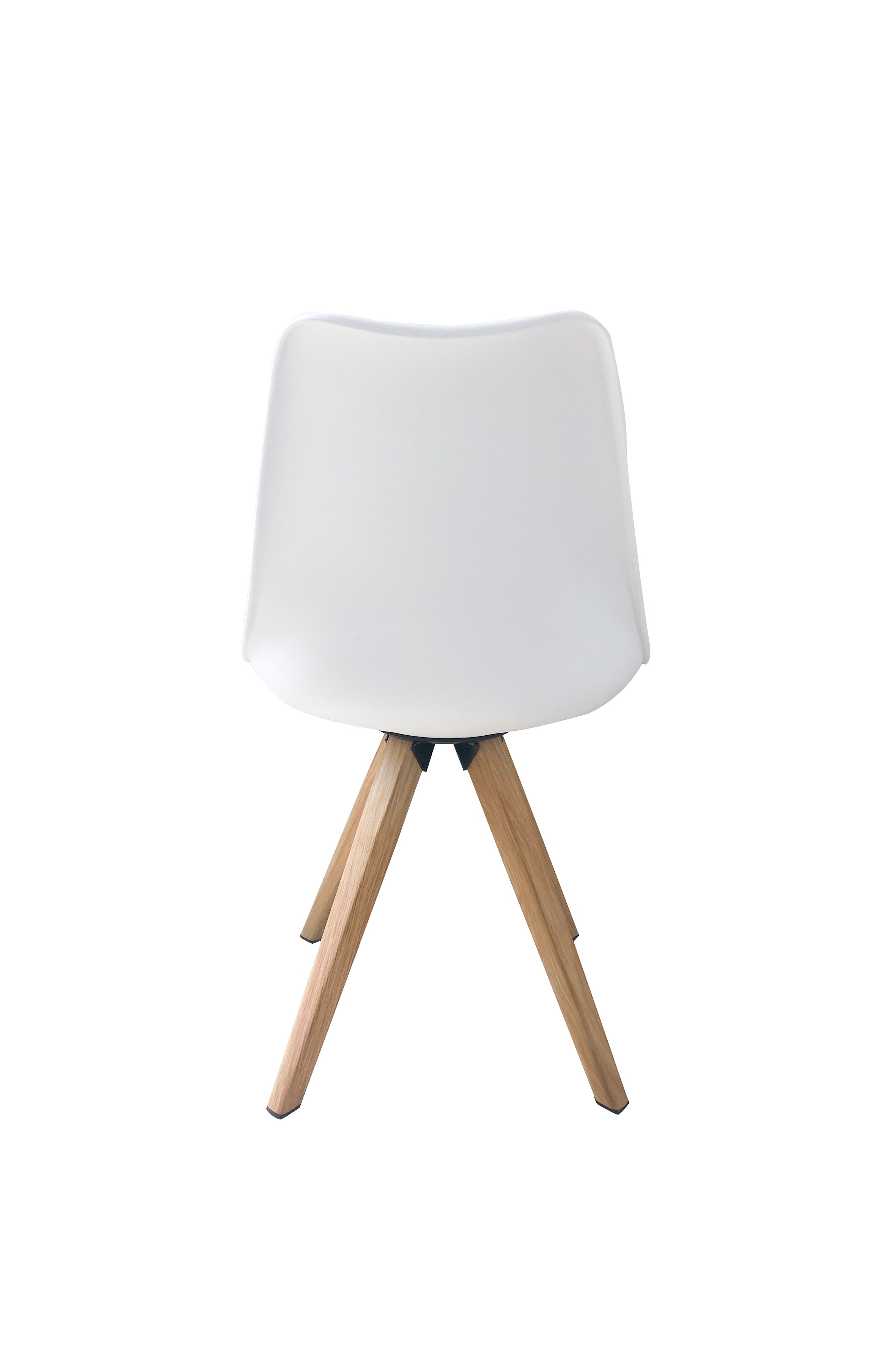 byLIVING Esszimmerstuhl KIRA, 2-er Set, Kunstleder weiß, Gestell Eiche-Optik