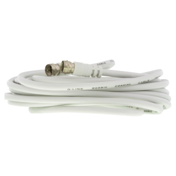 Q-Link coax kabel RG59 5 meter met F-connector wit