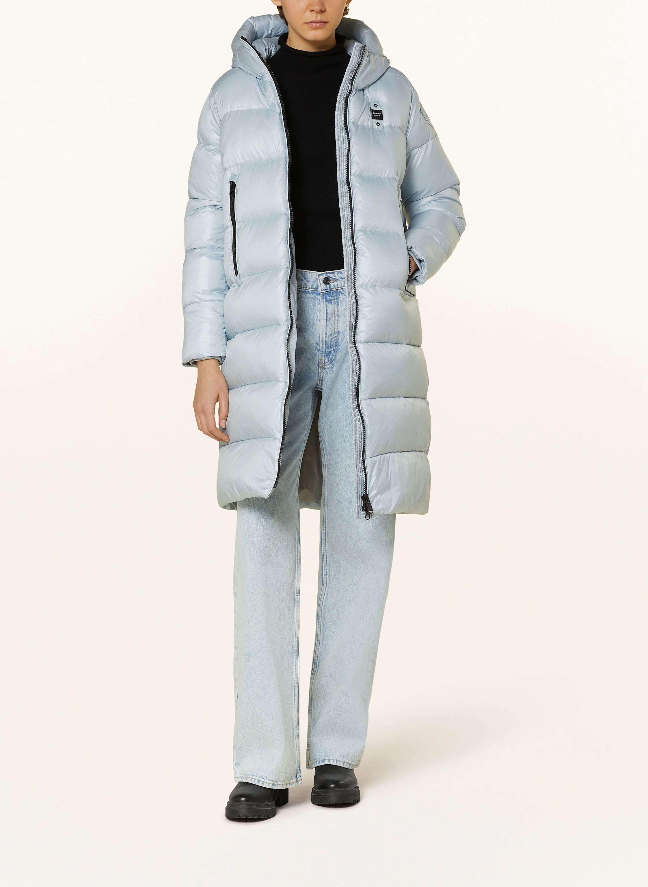 Blauer Steppmantel MARTHA