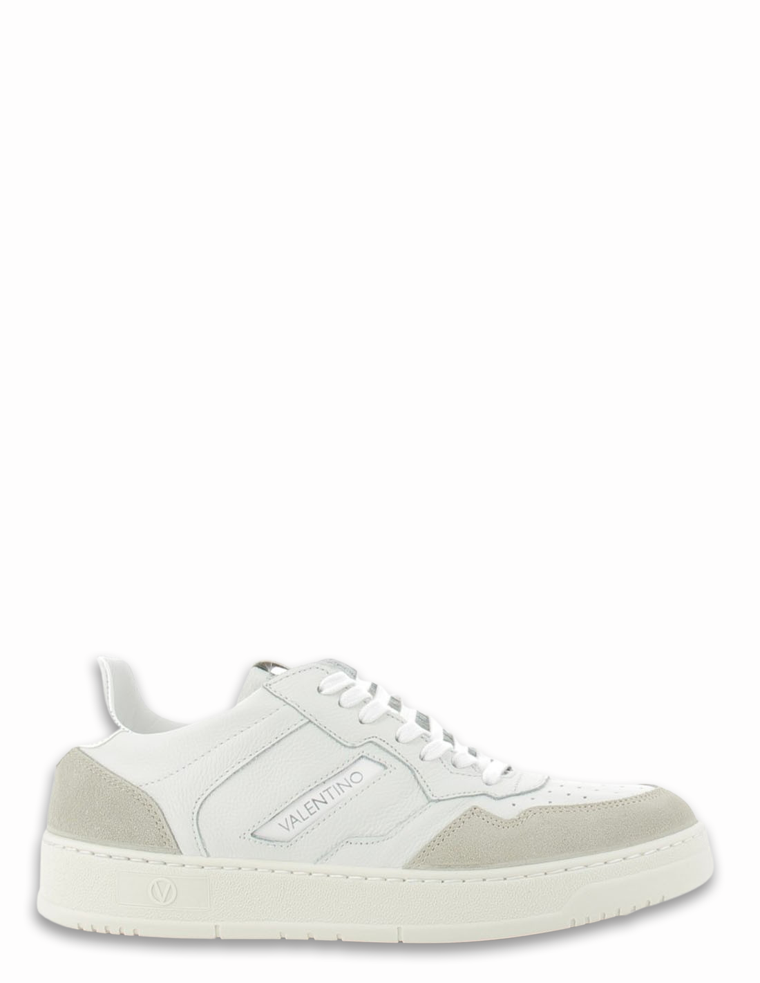 valentino Baskets de ville homme apollo cuir blanc/beige